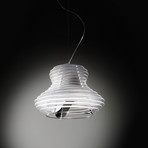 Faretto Suspension Lamp // Single (White + Silver)