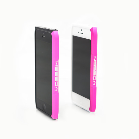 Pink Aluminum iPhone 5/5s Case (Black)