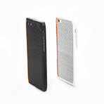 Orange Aluminum iPhone 5/5s Case (Black)