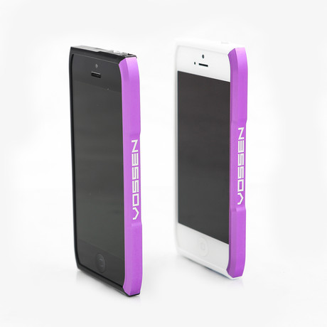 Purple Aluminum iPhone 5/5s Case (Black)