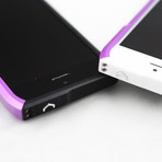 Purple Aluminum iPhone 5/5s Case (Black)