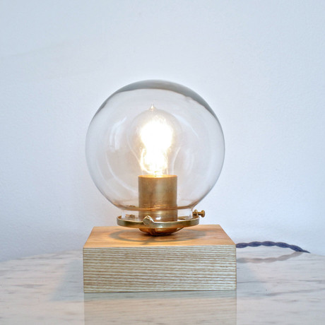 Guillamet Lamp // Hickory (Cord: Red)