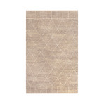 Hand-Knotted Moroccan Pattern Wool // Gray/Ivory
