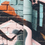 Graffiti Study 7 (18"L x 18"W)