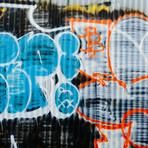 Graffiti Study 9 (18"L x 18"W)