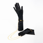 Satin Glove Handcuffs (Noir)