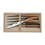 Steak Knives // Set of 6 (Assorted Wood)