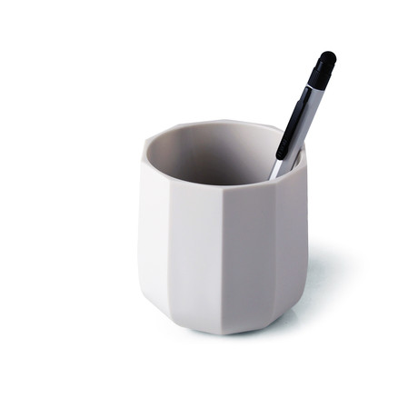 Babylon Pen Cup (Light Grey)