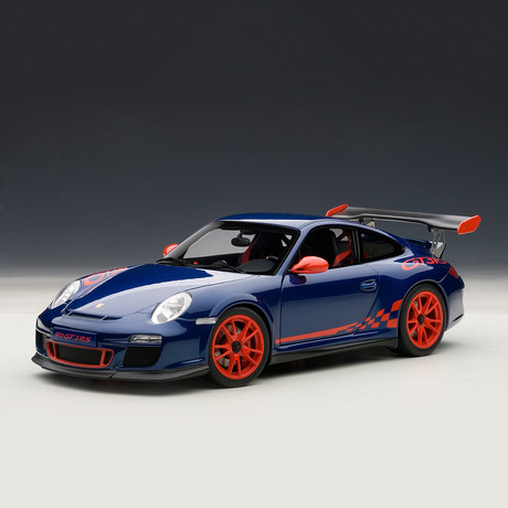 Porsche 911 (997) GT3 RS, Blue w/Red Stripes (Blue and Red Stripes)