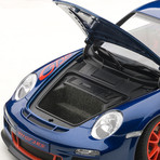 Porsche 911 (997) GT3 RS, Blue w/Red Stripes (Blue and Red Stripes)