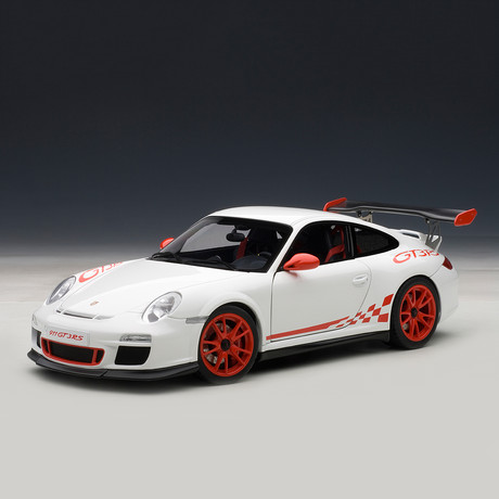 Porsche 911 (997) GT3 RS, White w/Red Stripes (White and Red Stripes)