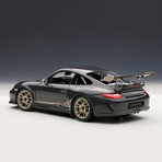 Porsche 911 (997) GT3 RS, Grey Black w/White Gold Metallic Stripes (Grey Black & White Gold Metallic Stripes)