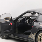 Porsche 911 (997) GT3 RS, Grey Black w/White Gold Metallic Stripes (Grey Black & White Gold Metallic Stripes)