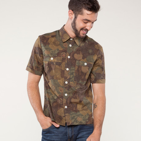 Swords-Smith // Evan Camp Shirt // Floral Camo Liberty Print (S)