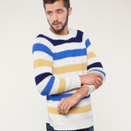 Lucio Castro // Striped Crew Sweater (S)