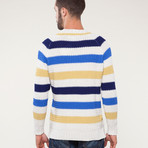 Lucio Castro // Striped Crew Sweater (S)