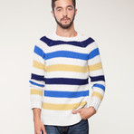Lucio Castro // Striped Crew Sweater (S)