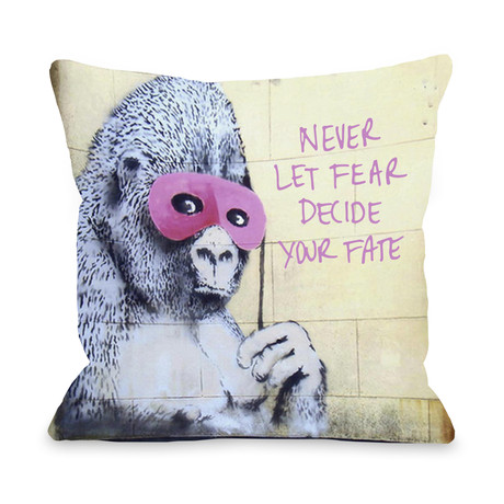 Never Let Fear Pillow