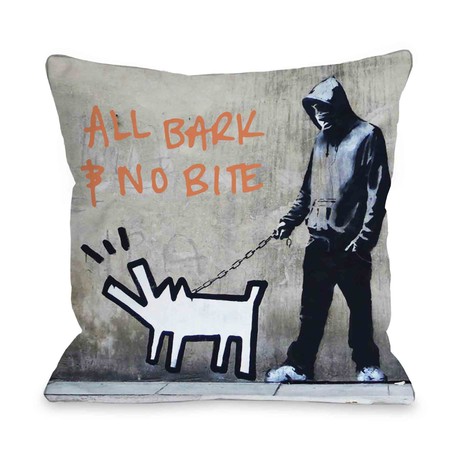 Choose Your Weapon All Bark No Bite Pillow