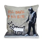 Choose Your Weapon All Bark No Bite Pillow