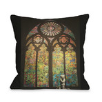 Stained Glass Graffiti // Pillow