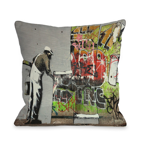 Graffiti Wallpaper // Pillow