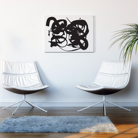 Squirt of Lemon Eyes // Small Art Print (Black + White)