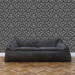 Know Thyself // Adhesive Wallpaper (27" x 144" // Black + White)