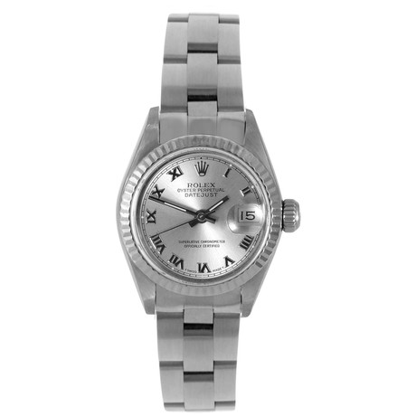 Ladies' Datejust // Oyster Bracelet // Silver Roman Dial // c.1980's