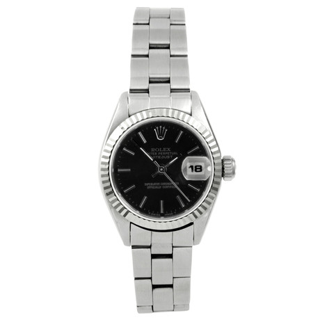 Ladies' Datejust // Oyster Bracelet // Black Index Dial // c.1980's