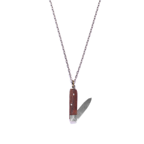 Wood Knife Necklace