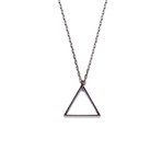 Antiqued Triangle Necklace