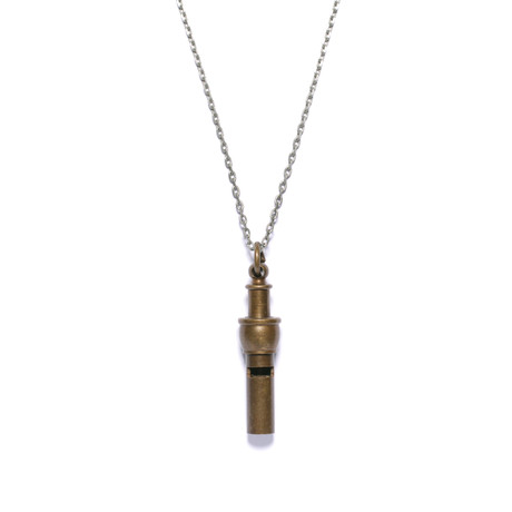 Antiqued Whistle Necklace