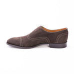 Paul Evans // The Brando Semi-Brogue Oxford // Suede Espresso (US: 9)