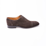 Paul Evans // The Brando Semi-Brogue Oxford // Suede Espresso (US: 9)