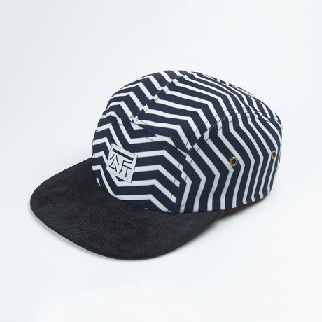 Zig Zag // Navy + White + Black