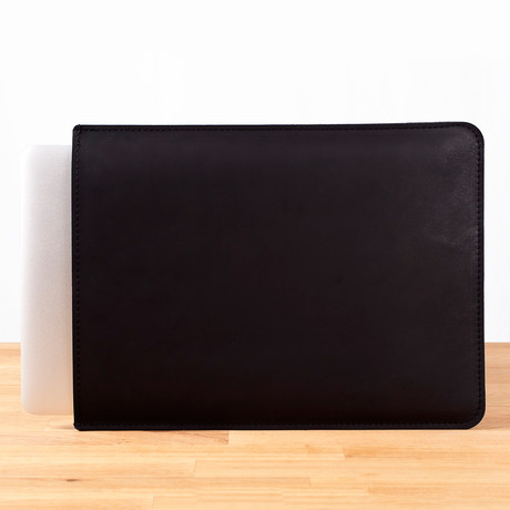 MacBook Sleeve // Vertical Open // Black (11" MacBook Air)