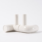 Left Turn Vase, Set Of 2