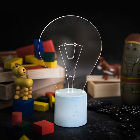 Bulb Lamp (Grey Base)