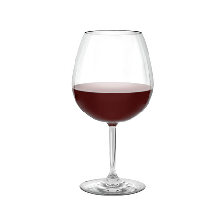 Vintage Bordeaux Stemmed Wine Glasses // Set of 4