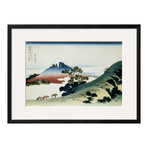 Katsushika Hokusai // 36 Views Of Mount Fuji // No. 9: Inume Pass In The Kai Province (Black Frame)