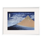 Katsushika Hokusai // Red Fuji (Black Frame)