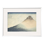 Katsushika Hokusai // Vent Frais Par Matin Clair Ou Le Fuji Rouge (Black Frame)