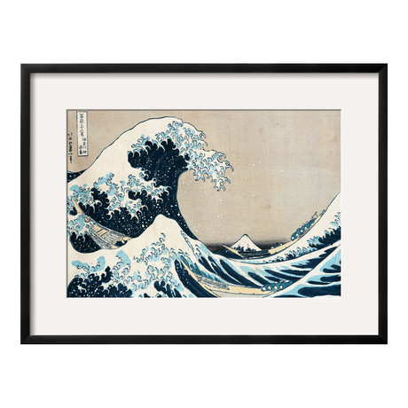 Katsushika Hokusai // The Great Wave Of Kanagawa (Black Frame)