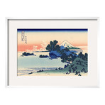 Katsushika Hokusai // Shichiri Beach In Sagami (Black Frame)