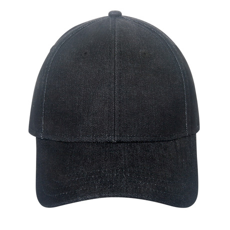 Black Denim Baseball Hat (M)