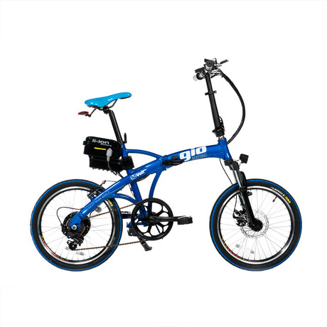 H2 Volt Foldable Electric Bicycle // Blue