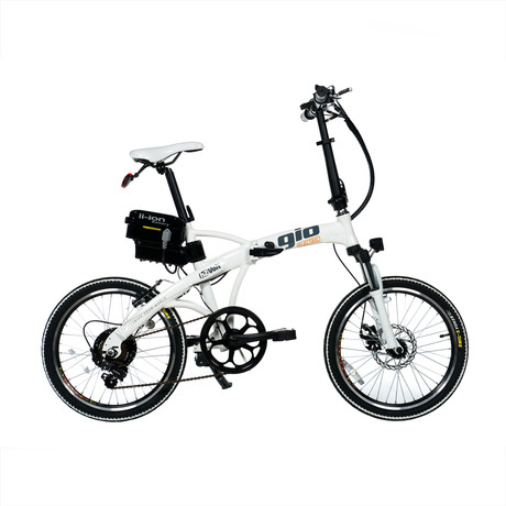 H2 Volt Foldable Electric Bicycle // White