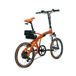 H2 Volt Foldable Electric Bicycle // Orange