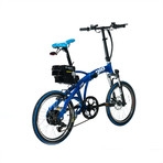 H2 Volt Foldable Electric Bicycle // Blue